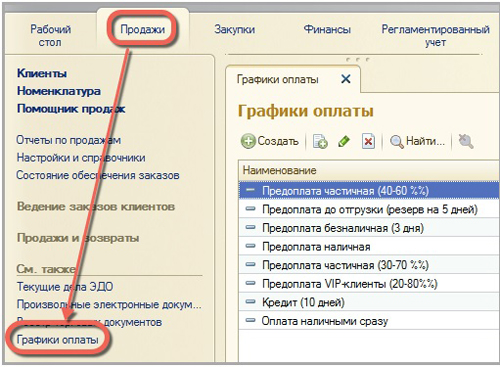 ������� ������ � 1�:ERP ���������� ������������